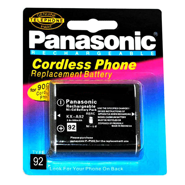 Cordless Phone Battery PANASONIC P-P592 - TYPE 92